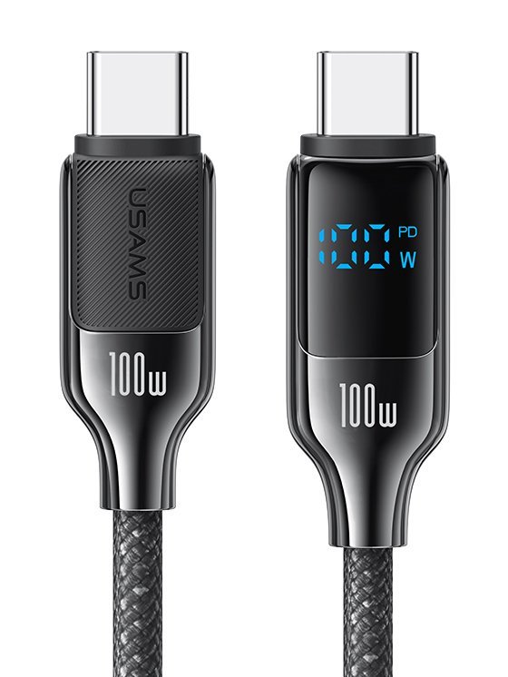 UAM καλώδιο UB-C , 100W, 480Mbps, 1.2m, μαύρο