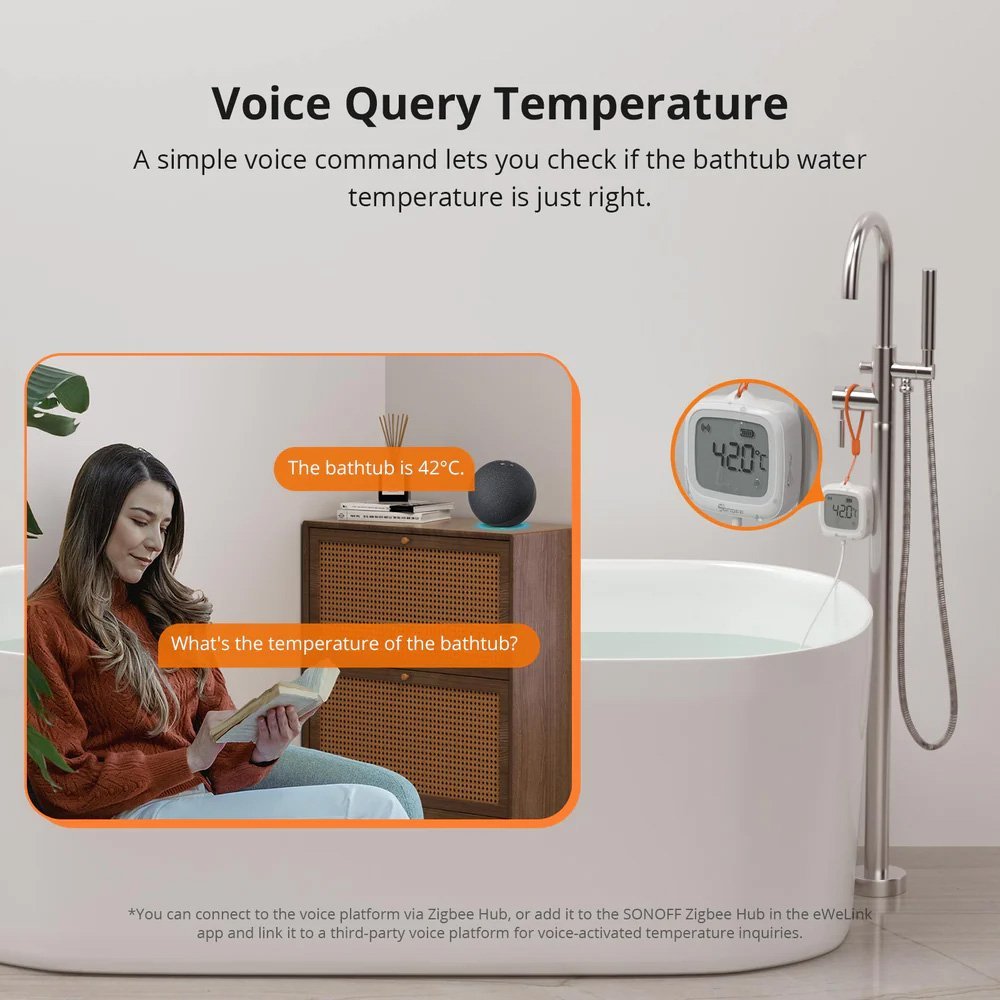 SONOFF smart θερμόμετρο , έως 115 °C, ZigBee 3.0, λευκό - Image 7