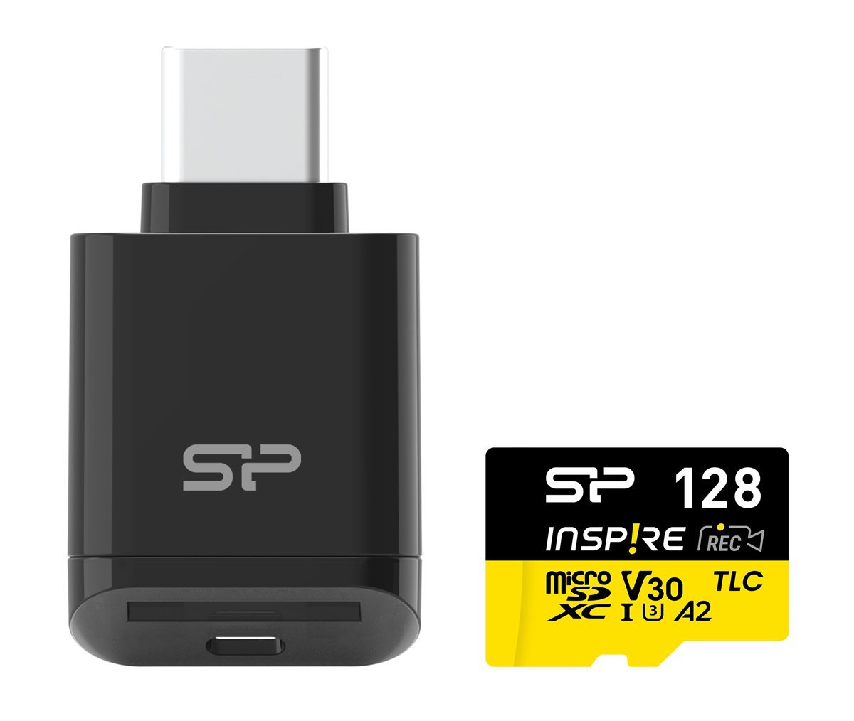 ILICON POWER κάρτα μνήμης microDXC Inspire με card reader, 128GB, C10 UH-I U3 V30 A2