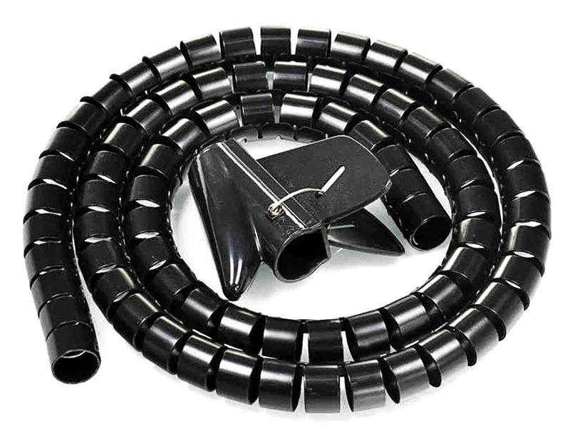 POWERTECH δεματικό καλωδίων , πλαστικό, Φ20mm, 2m, μαύρο