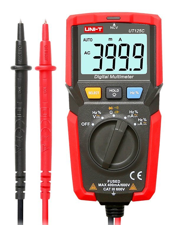 UNI-T μίνι ψηφιακό πολύμετρο , 600V AC/DC, NCV