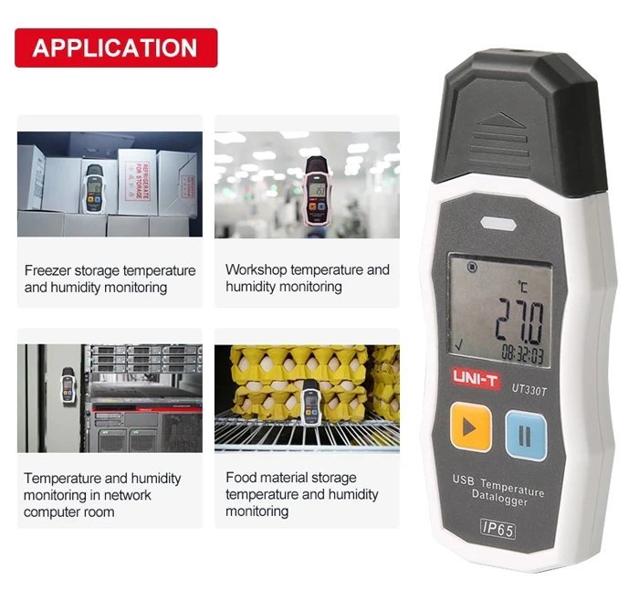 UNI-T ψηφιακό θερμόμετρο , USB, -30 έως 70 °C - Image 2