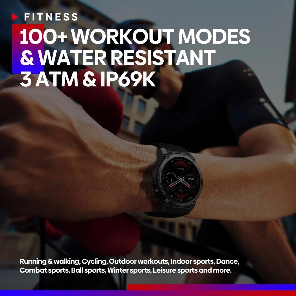 ZEBLAZE smartwatch ibe 7 Pro, heart rate, 1.43" AMOLED, 3 ATM, ασημί - Image 6