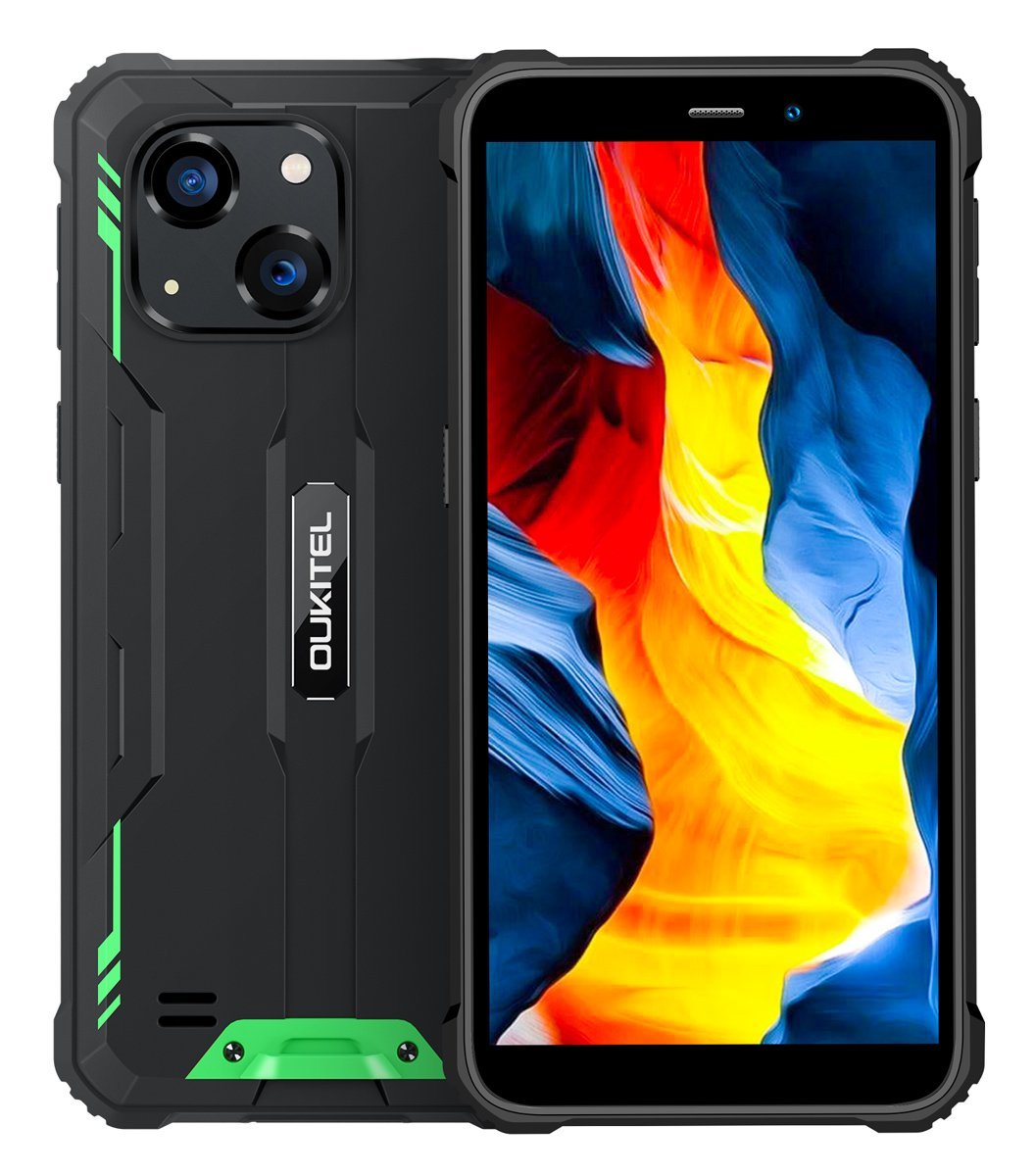 OUKITEL smartphone , 6", 4/128GB, 6300mAh, IP68/IP69K/MIL-STD-810H, πράσινο