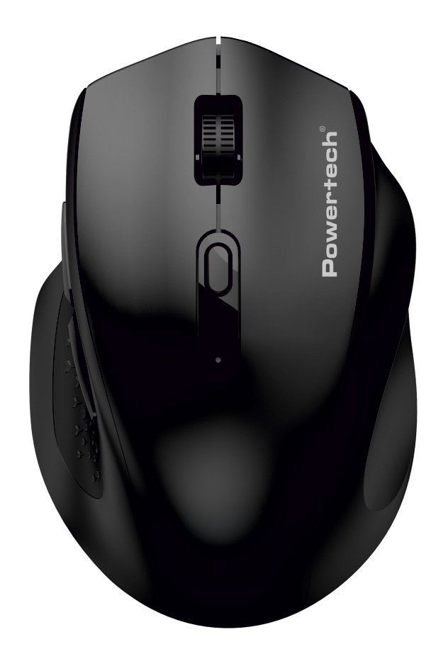 POWERTECH ασύρματο ποντίκι , 2.4GHz & Bluetooth, έως 4000DPI, μαύρο